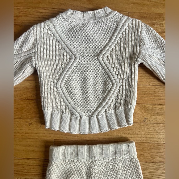 Banana Republic Baby Cable Knit Sweater & Bloomer Set- Cream, 18-24m- NWOT - Picture 6 of 9